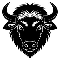 Bison Silhouette Vector Art