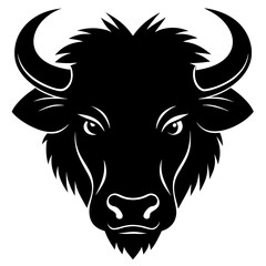 Bison Silhouette Vector Art