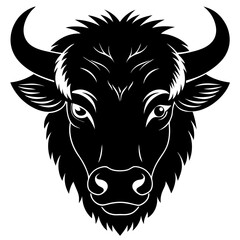 Bison Silhouette Vector Art