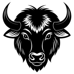 Bison Silhouette Vector Art