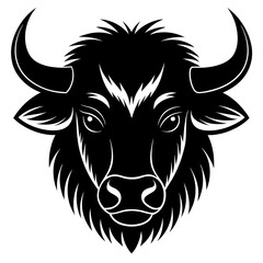 Bison Silhouette Vector Art