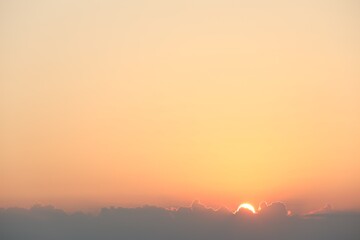 Beautiful view of sky at sunrise in morning