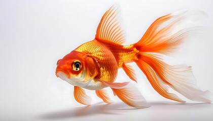 Fototapeta premium A classic orange goldfish