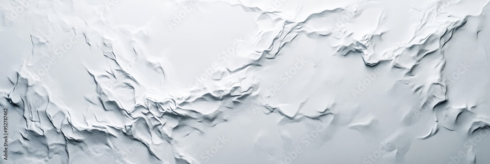 Poster the composition highlights a textured white surface with an intricate irregular pattern, offering de
