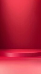 Red and Pink Gradient and Shapes, Abstract Image, Texture, Pattern Background, Wallpaper, Cover and Screen for Smartphone, Cell Phone, PC, Laptop, 9:16 and 16:9 Format