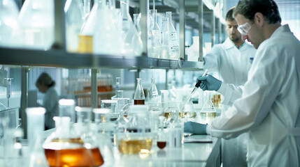 Scientists in the Laboratory Doing Research