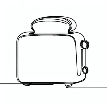 recommend clip art: toaster silhouette thin lines