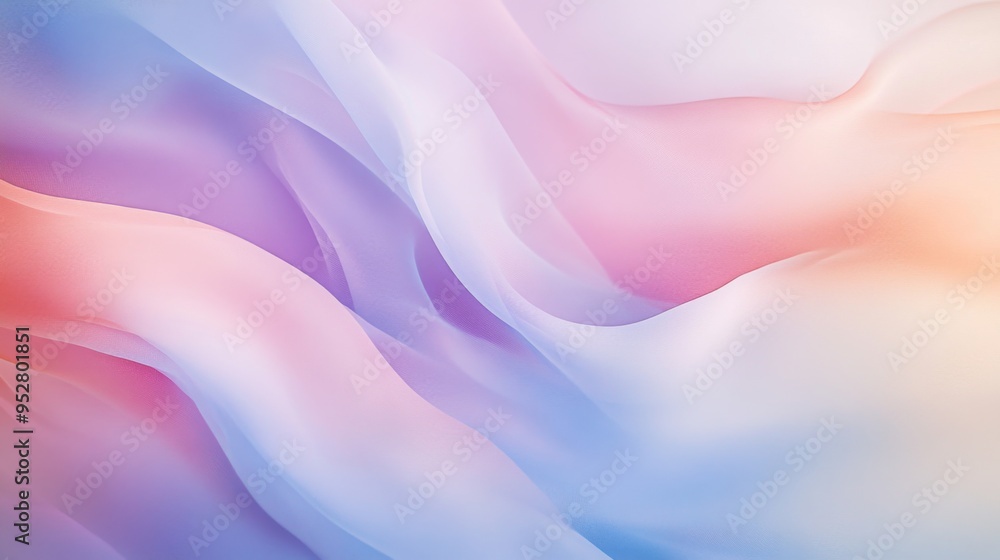 Poster high-resolution image of a softly blurred abstract background with pastel colors and gentle gradient