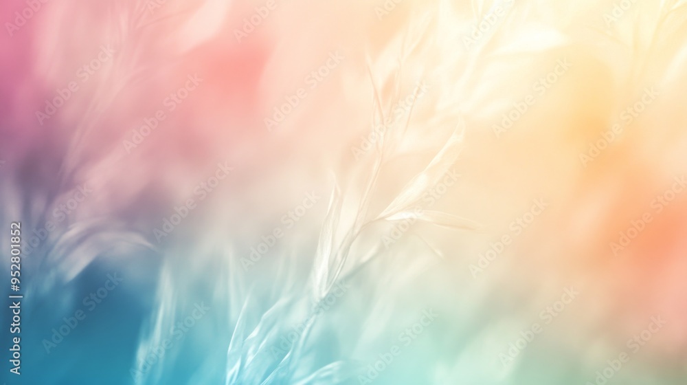 Poster high-resolution image of a softly blurred abstract background with pastel colors and gentle gradient