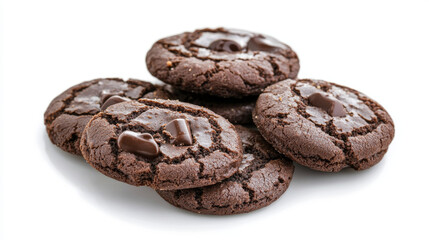 Obraz premium This image captures a dynamic coffee splash, with rich, dark coffee swirling through the air against a crisp white background. Scattered around the splash are whole coffee beans, adding a touch of tex