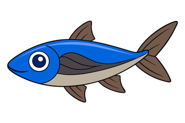 Herring Fish in Various Styles and Colors on White Background - Vector Art