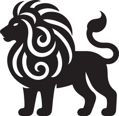 Lion silhouette vector illustration