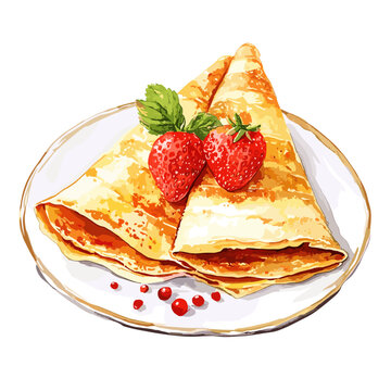 recommend clip art: Watercolor Crepe