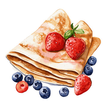 recommend clip art: Watercolor Crepe