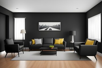 sofa postmodern memphis style interior design of modern living room
