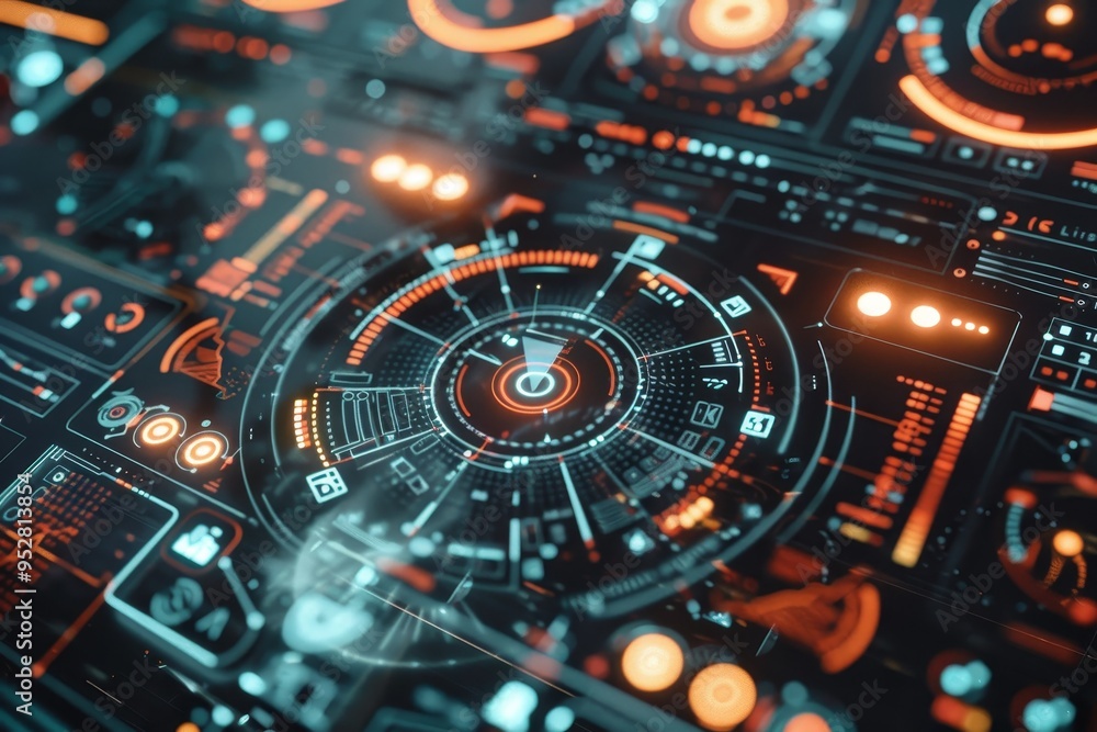 Aufkleber futuristic software interfaces redefine user experiences