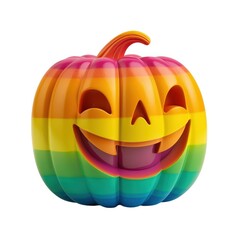 Fototapeta premium Spooky Halloween Pumpkin Smile : Isolated Objects