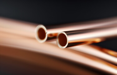 Fototapeta premium Accurate and Detailed Copper Winding Pipe – Precision Engineering for Industrial Applications