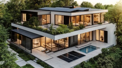 Fototapeta premium house in the garden