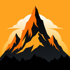 Mountain Silhouette Vector Art