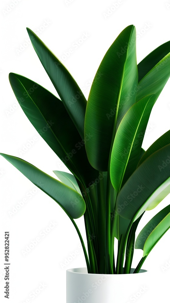 Poster vibrant botanicals with textures and patterns on minimalist white studio background