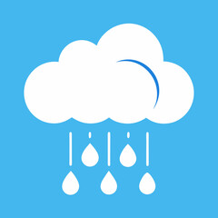 Rainy Cloud Vector Art