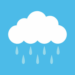 Rainy Cloud Vector Art