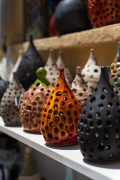 Traditional creten village Margarites famous for handmade ceramics, Crete, Greece