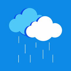 Rainy Cloud Vector Art