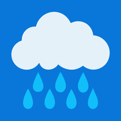 Rainy Cloud Vector Art