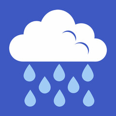 Rainy Cloud Vector Art