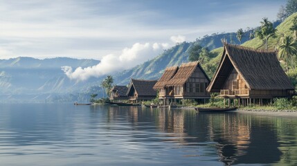 Peaceful Lakeside Houses