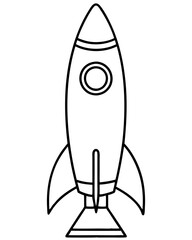 Rocket Launch Vector Art
