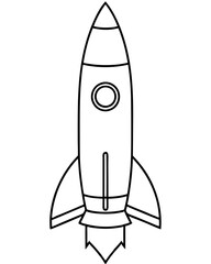 Rocket Launch Vector Art