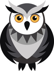 Fototapeta premium owl on a white background
