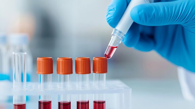 Researcher using biomarkers to assess therapeutic response, biomarker discovery, precision medicine