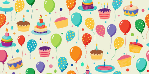 seamless pattern with easter eggs