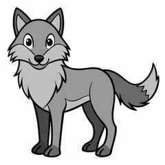 Obraz premium vector illustration of fox