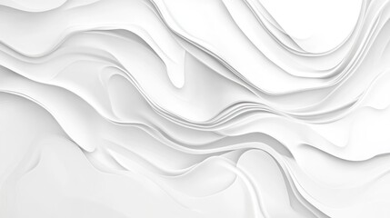 Fototapeta premium Abstract White Swirling Pattern