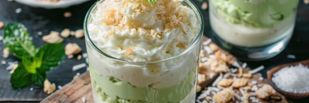 Buko Pandan Treat A Filipino Dessert Featuring a Refreshing and Flavorful Combination