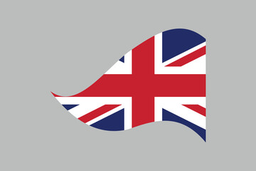 United Kingdom flag, The British flag, the UK flag, United Kingdom sign, United Kingdom British Flag, national flag of Great Britain, Flag of United Kingdom, Colorful, Standard color, Vector illustrat