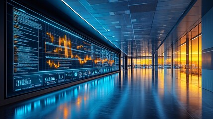 Innovative workspace with professionals using advanced technology for project management