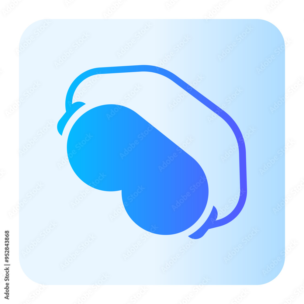 Wall mural sleeping mask gradient icon