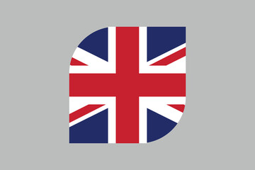 Obraz premium United Kingdom flag sign, The British flag, the UK flag, United Kingdom sign, United Kingdom British Flag, national flag of Great Britain, Flag of United Kingdom, Colorful, Standard color, Vector illu