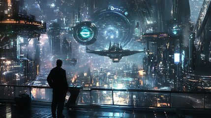 Holographic Home Entertainment System with Futuristic Design and LED Lighting