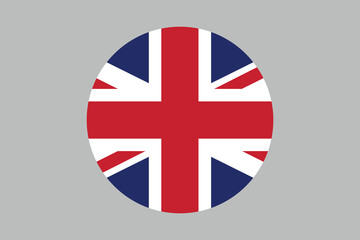 United Kingdom flag sign, The British flag, the UK flag, United Kingdom sign, United Kingdom British Flag, national flag of Great Britain, Flag of United Kingdom, Colorful, Standard color, Vector illu