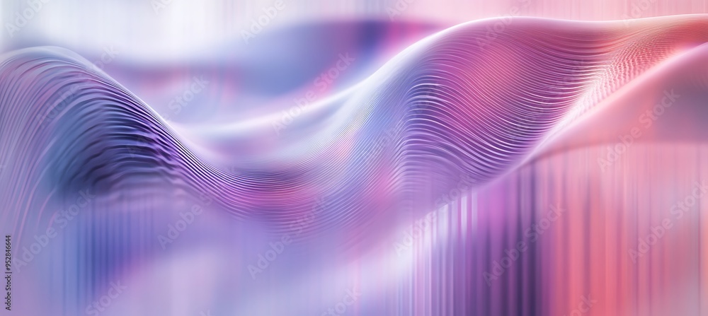 Poster a cool, abstract digital wave pattern with a large text space
