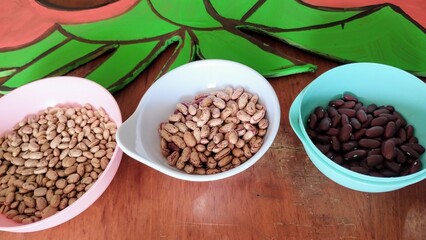 Red beans in the bowl 