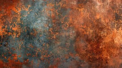 Metal old grunge copper bronze rusty texture, gold background effect wallpaper. Grunge metallic tile design, rustic marble stone texture, oxidation on iron plate.