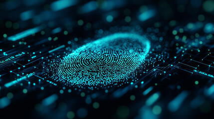 Digital Fingerprint: Abstract Art of Cybersecurity